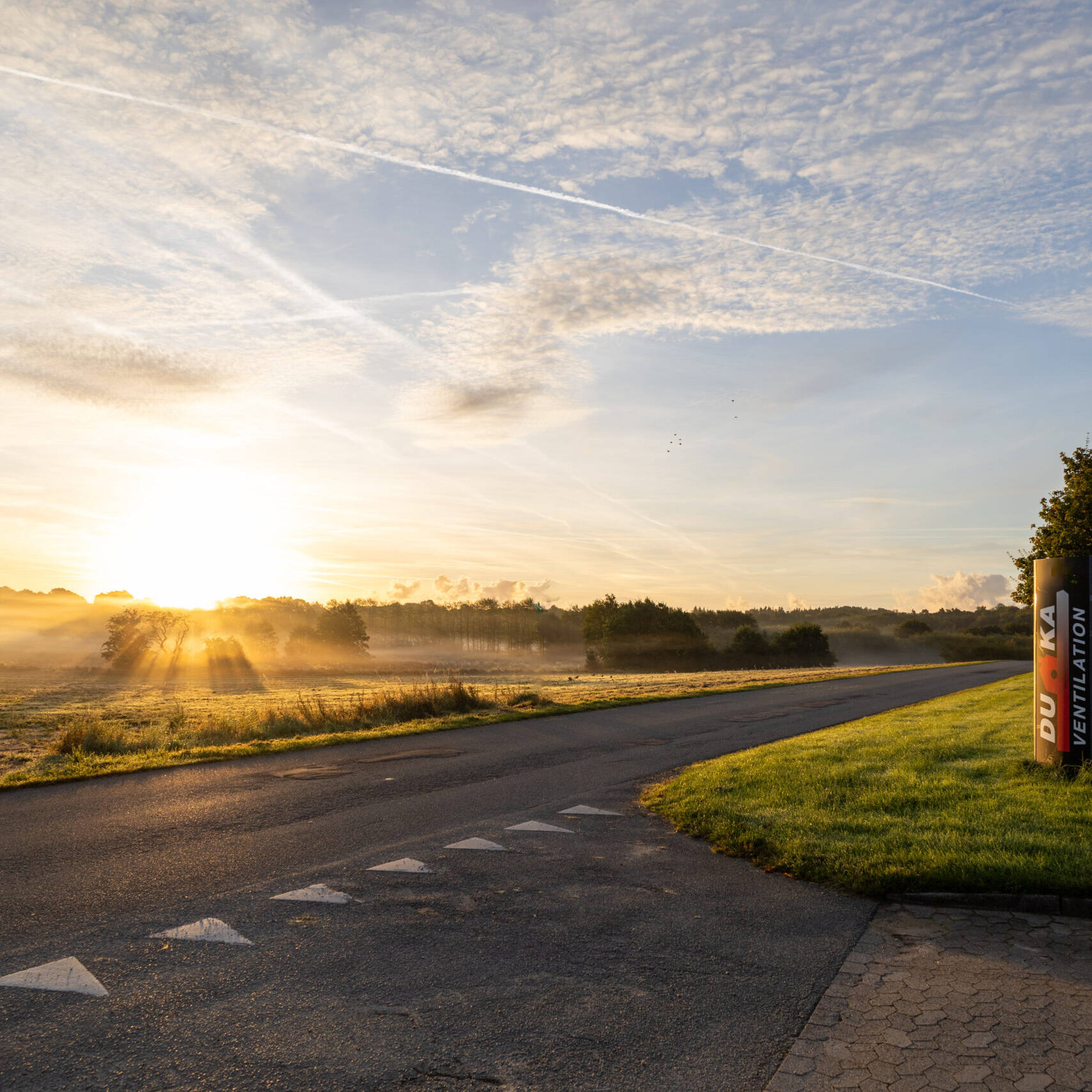 Udsigt fra DUKA Ventilations lokaler
