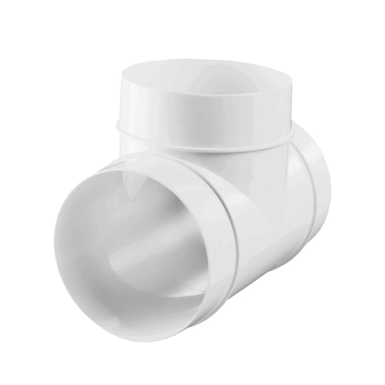T-stykke til ventilationsrør Ø125 mm - DUKA Ventilation
